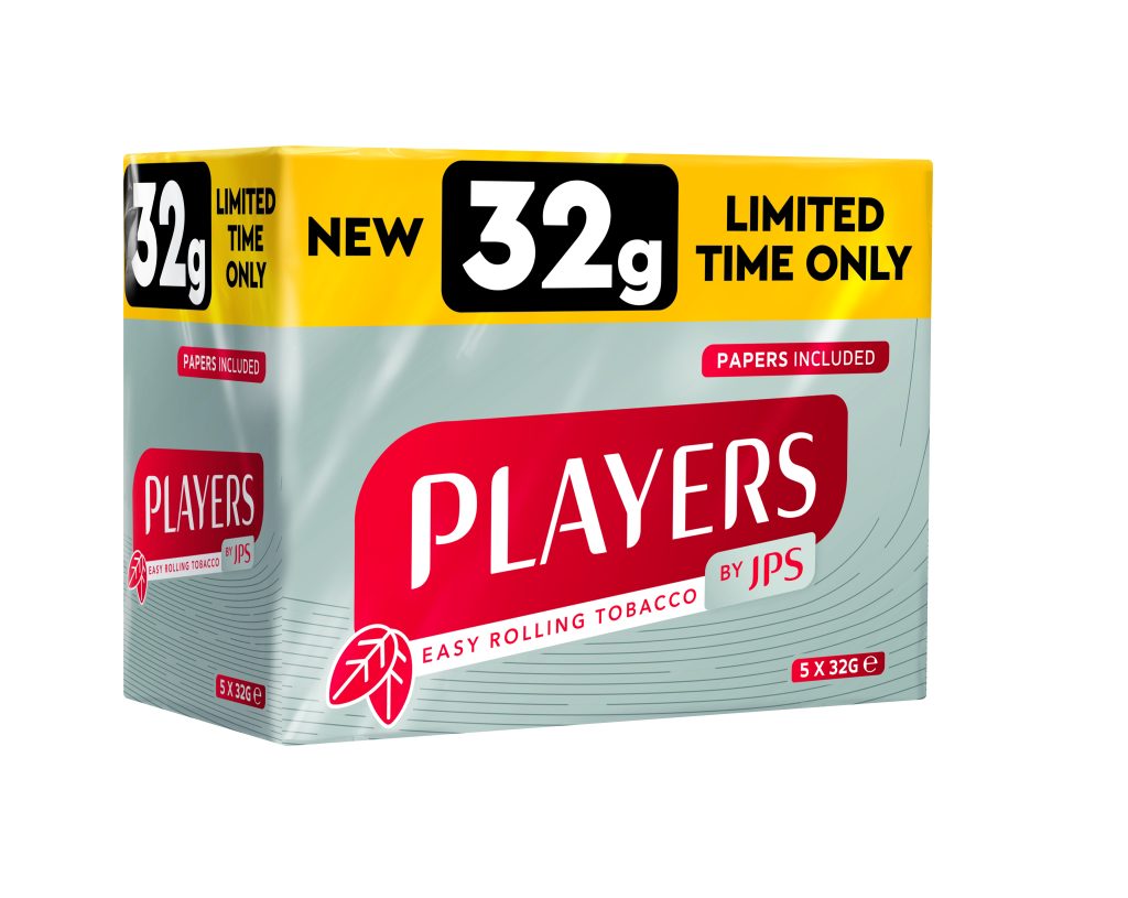 JPS Players Easy Rolling Tobacco (Limited Edition) - 32g Pouch: Premium Quality for the Discerning Smoker
